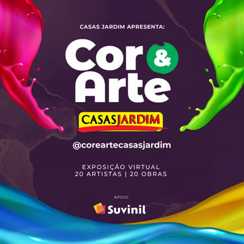 Casas Jardim lança projeto Cor e Arte com exposição virtual e sorteio de obras de arte