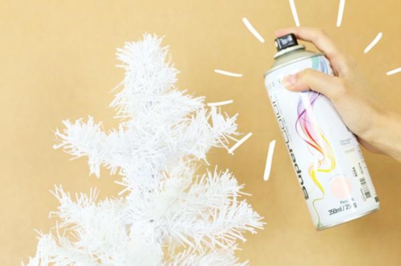Usos da tinta Spray na decoração para Natal e fim de ano