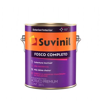 TINTA ACRÍLICA FOSCO SUVINIL FOSCO COMPLETO 3,6L